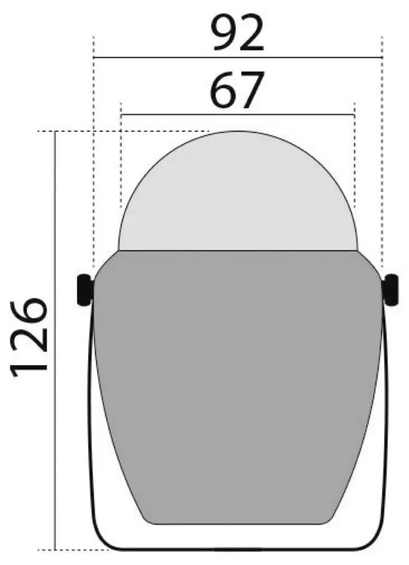 Easysea Finder 2"5/8 compas bateau blanc/bleu