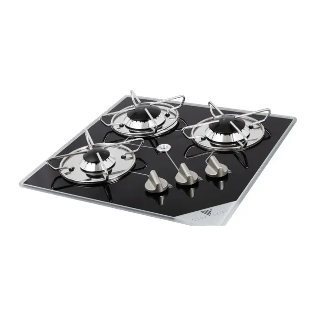 Osculati Réchaud gaz 3 feux vitrocéramique 400x400 mm
