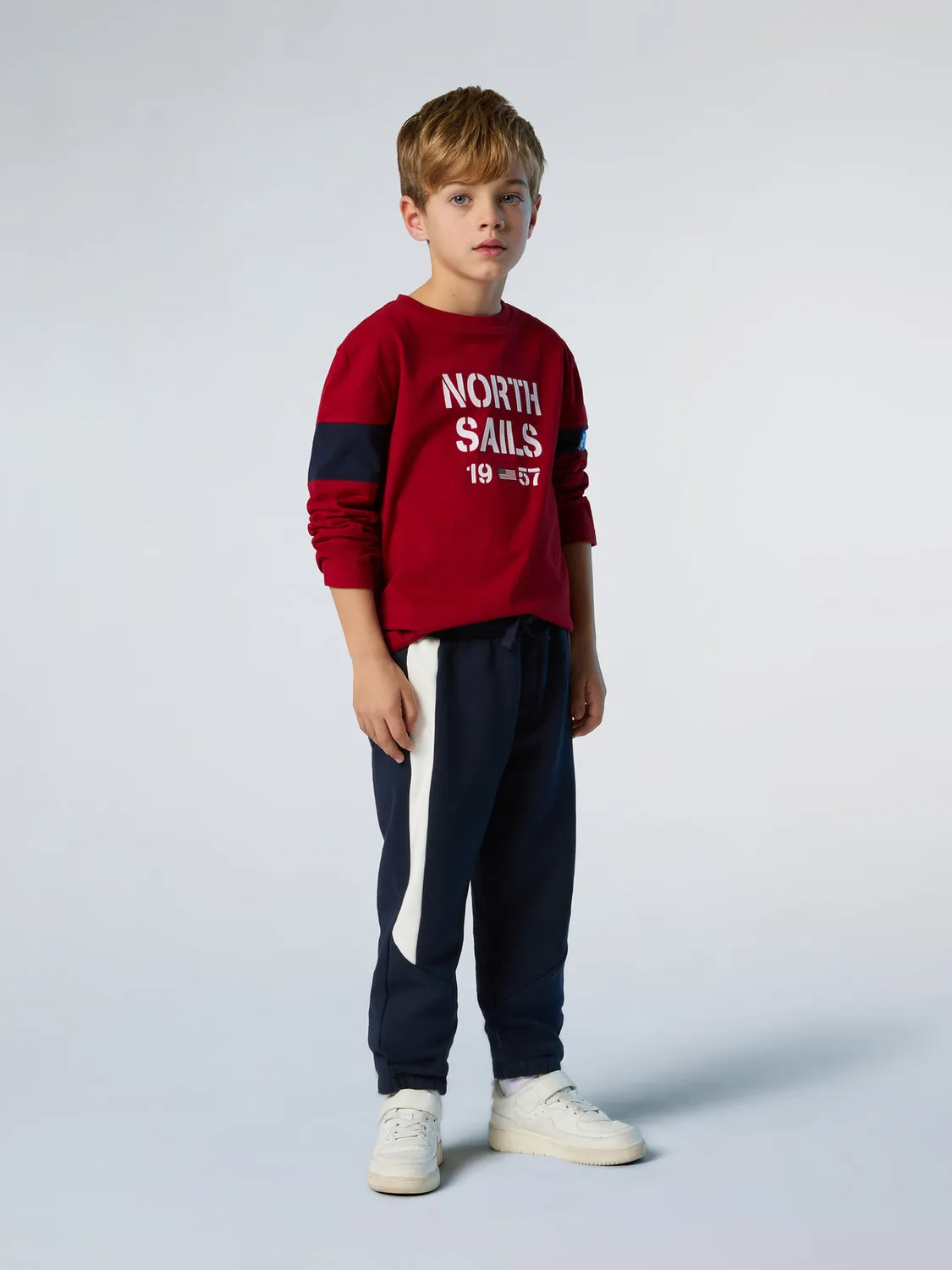 North Sails t-shirt manches longues enfant coton recyclé