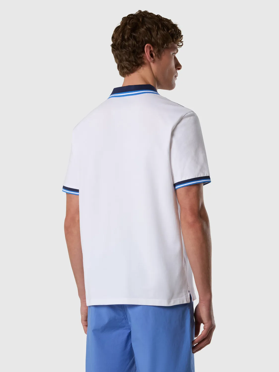 North Sails Polo à rayures coton bio homme