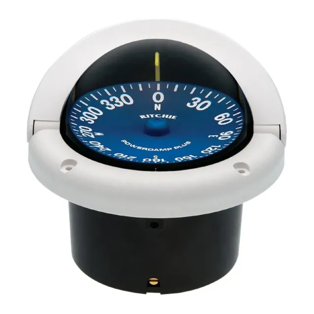 Ritchie Supersport compas course 3"3/4 blanc bleu régate