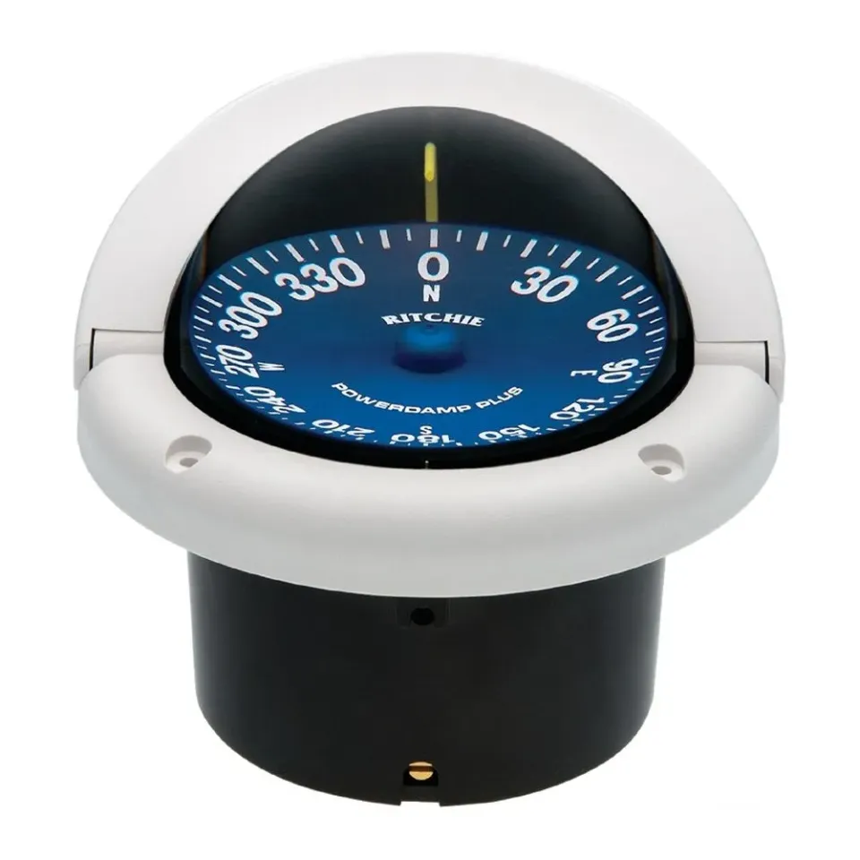 Ritchie Supersport compas course 3"3/4 blanc bleu régate