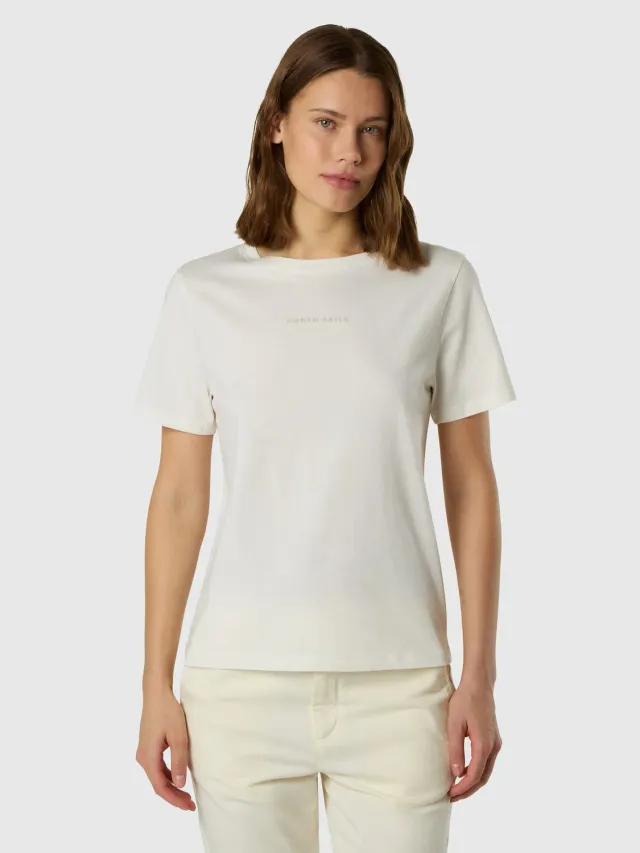 North Sails T-shirt coton bio logo tonal col rond