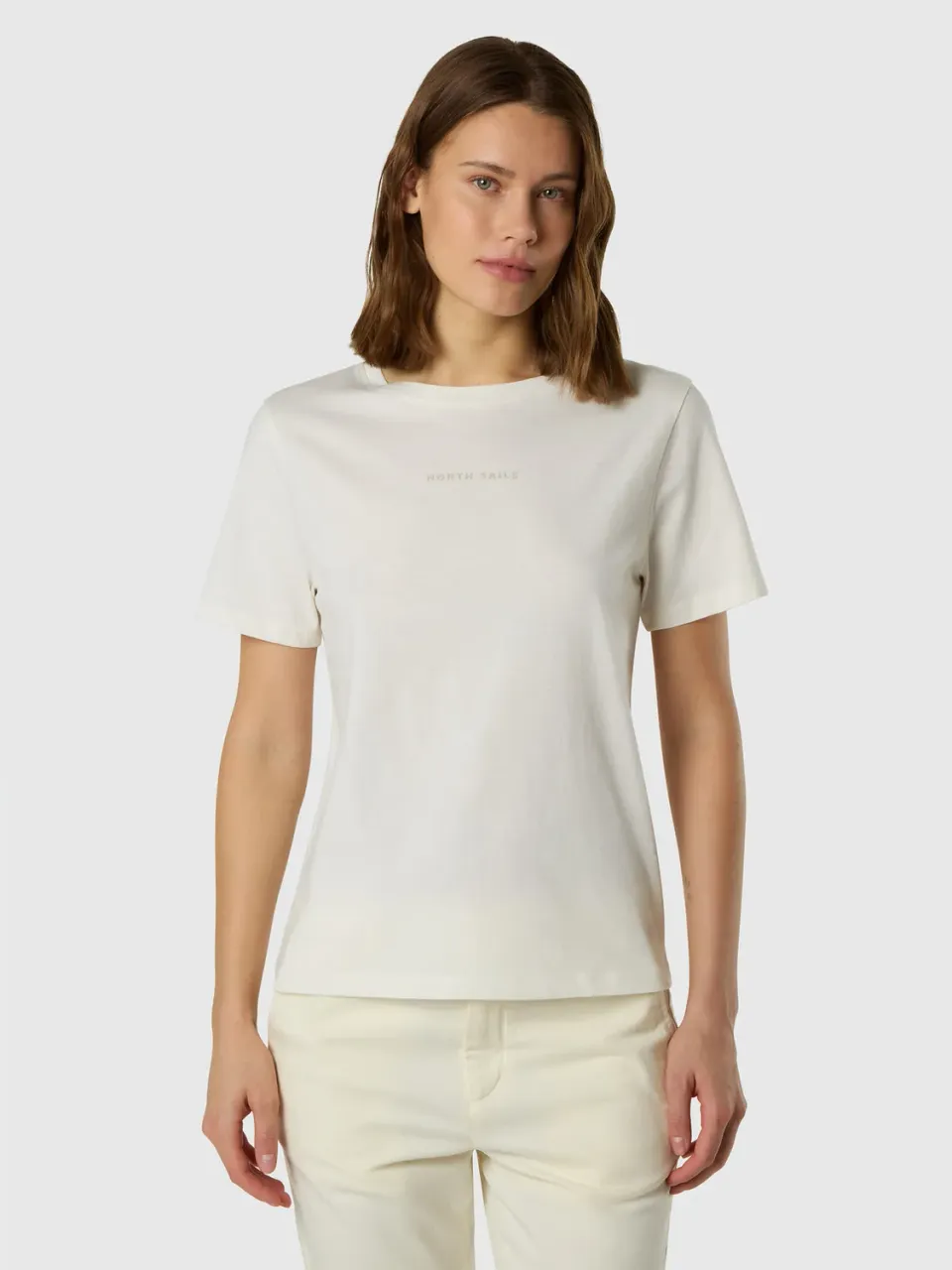 North Sails T-shirt coton bio logo tonal col rond