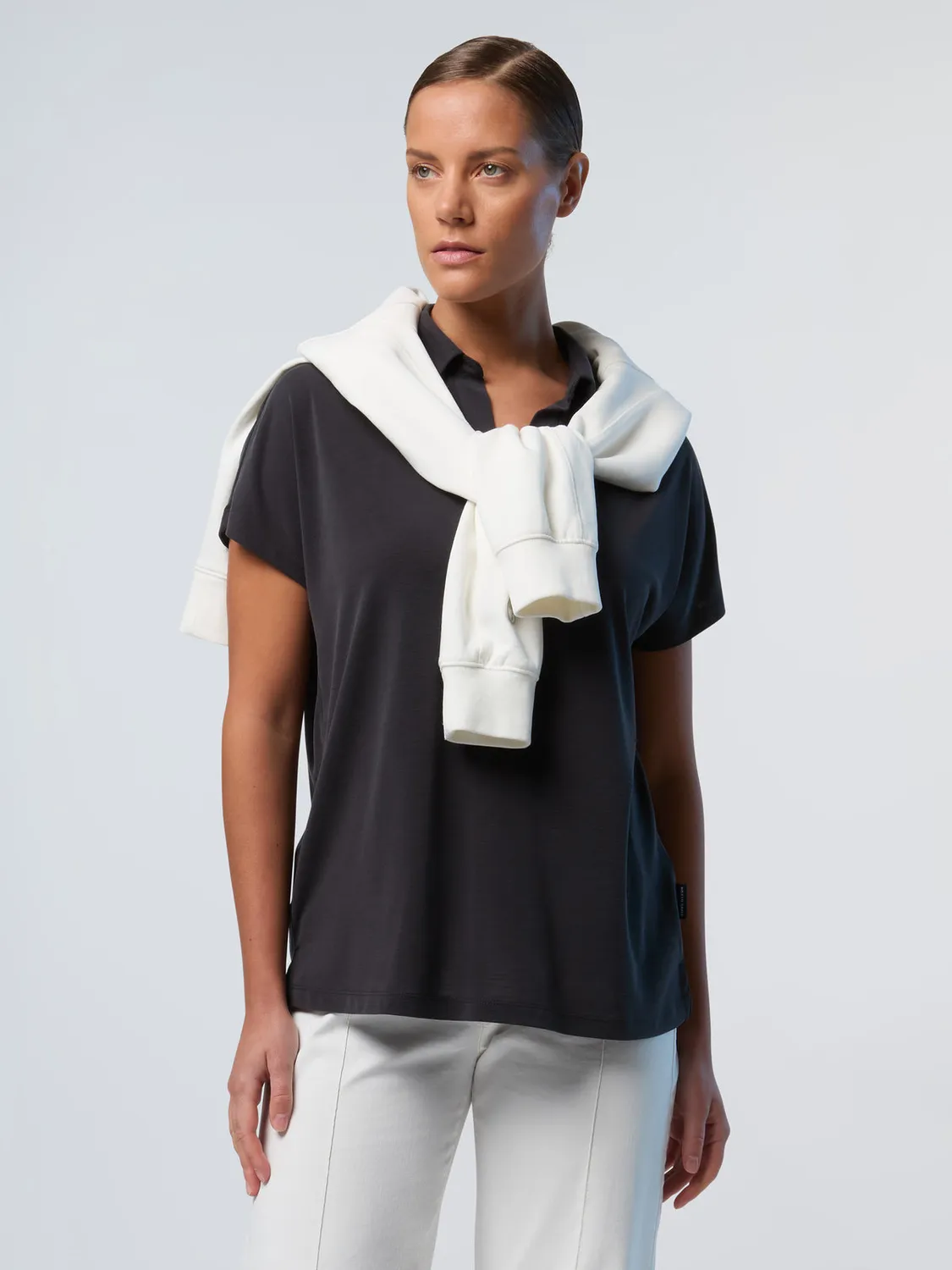 North Sails polo col V modal stretch respirant