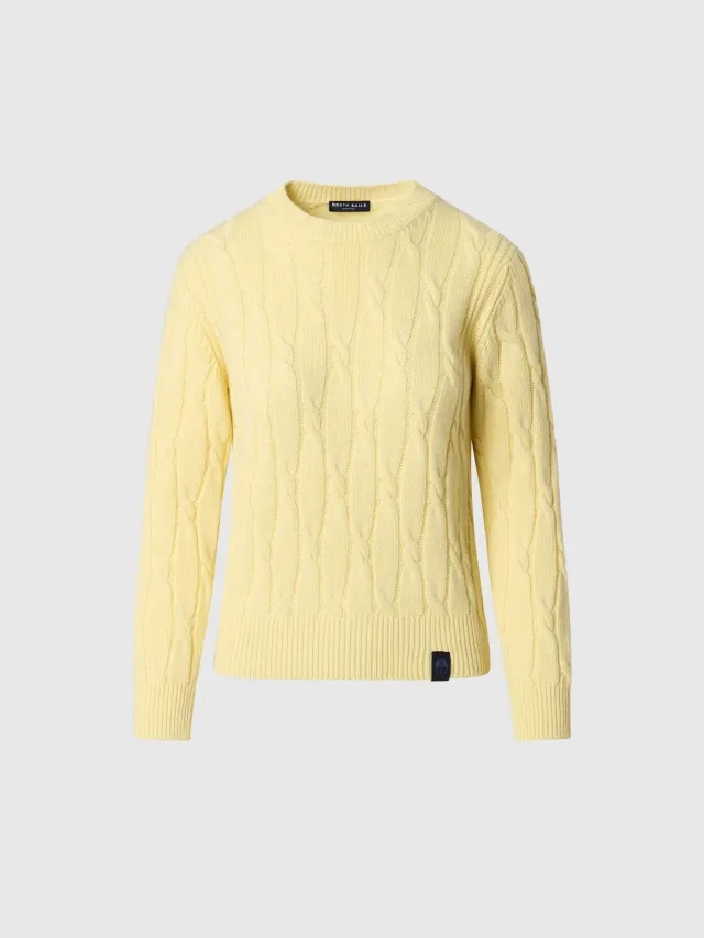 North Sails pull torsades col rond femme doux
