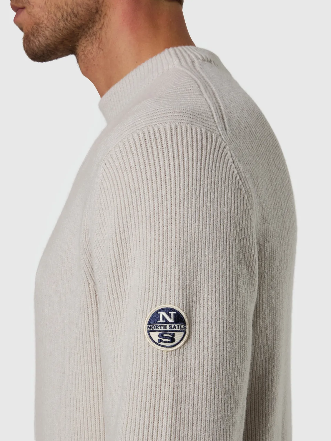 North Sails Archive pull col montant homme noir