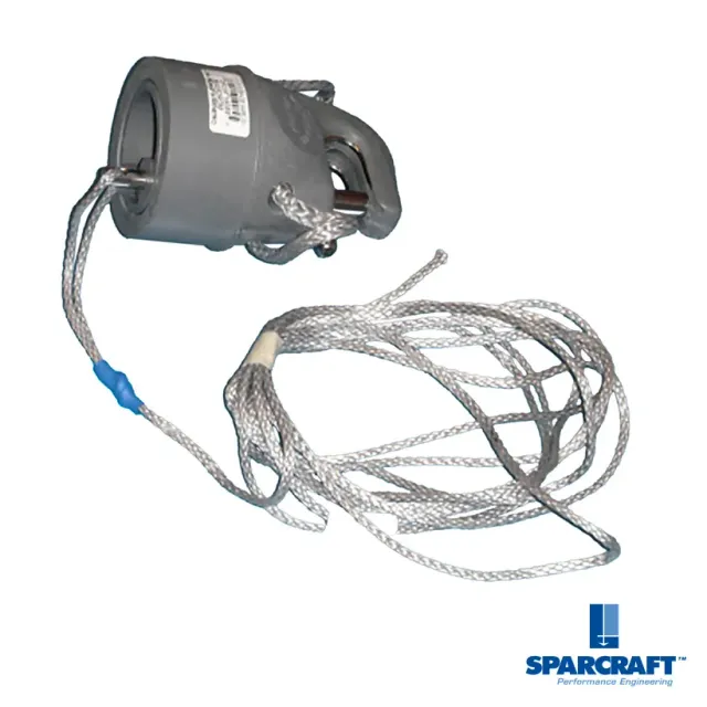 Sparcraft embout tangon spi Ø80-90 alu complet anodisé