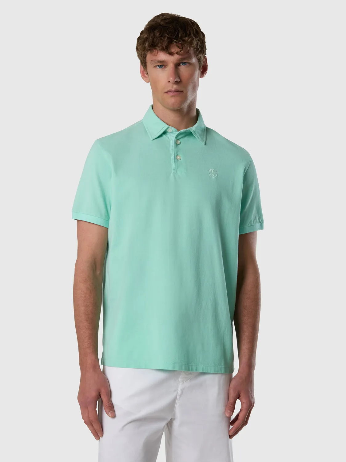 North Sails polo brodé piqué coton bio homme