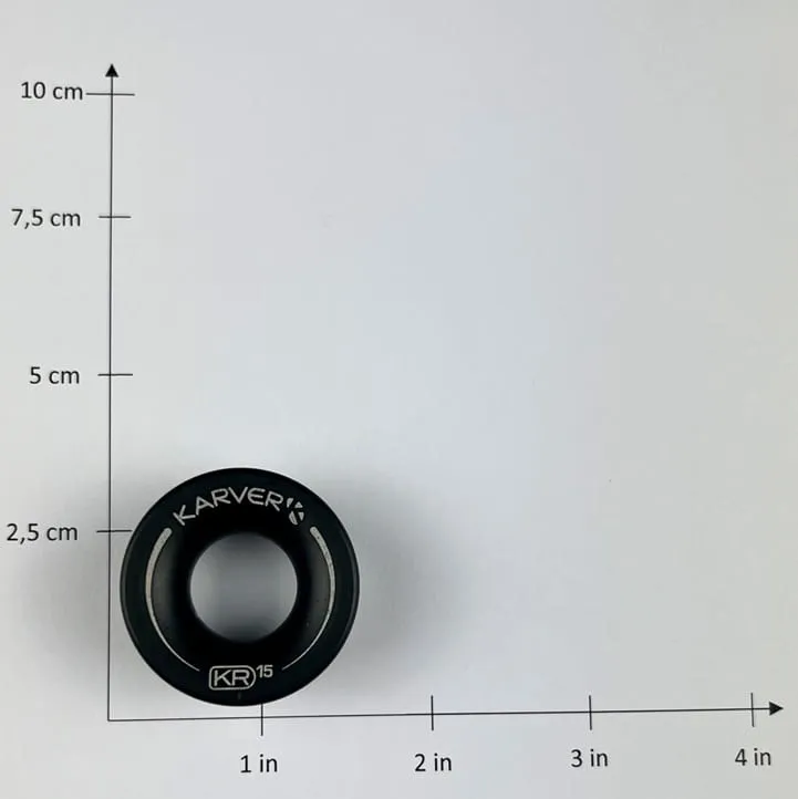 Karver KR15 anneau faible friction aluminium 15 mm
