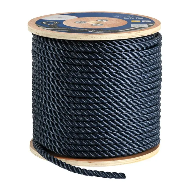 easysea cordage 3 torons bleu 10 mm bobine 200 m amarrage