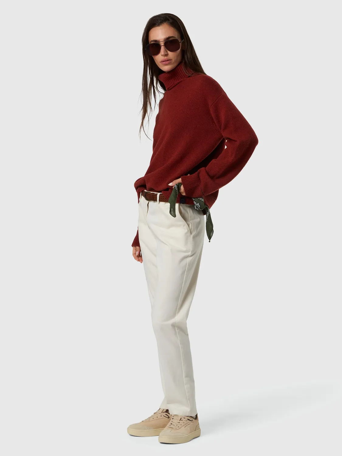North Sails pull mouliné col montant femme tandor spice
