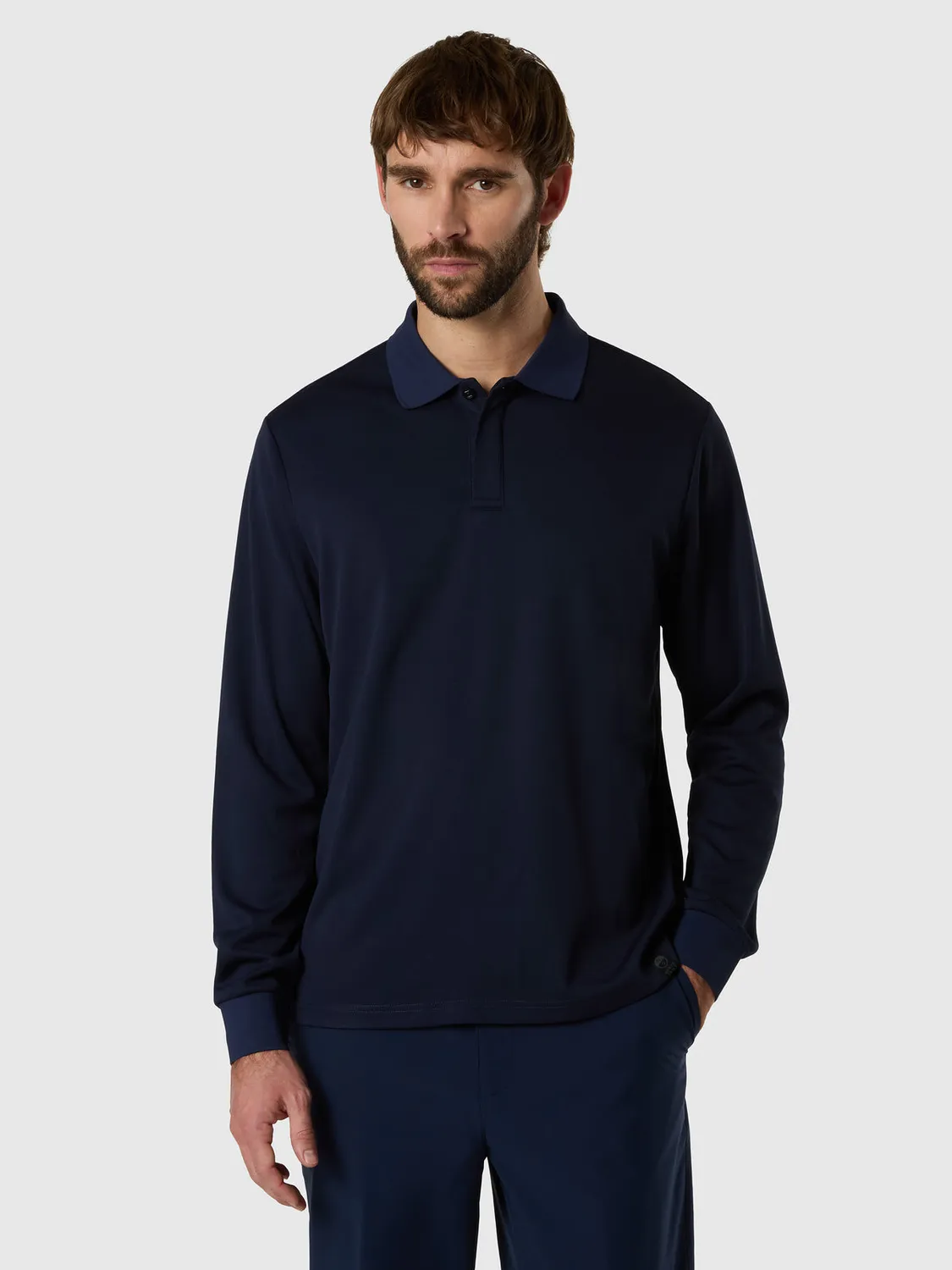 North Sails polo manches longues Coolmax recyclé homme