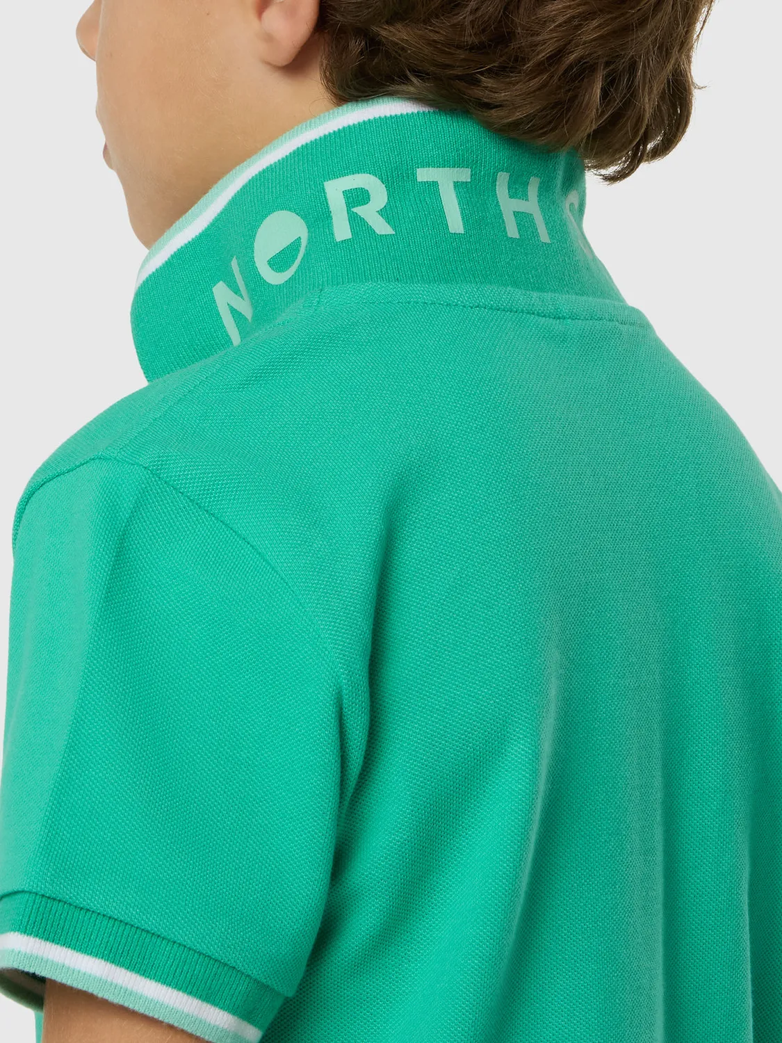 North Sails polo patch logo coton bio enfant rayé
