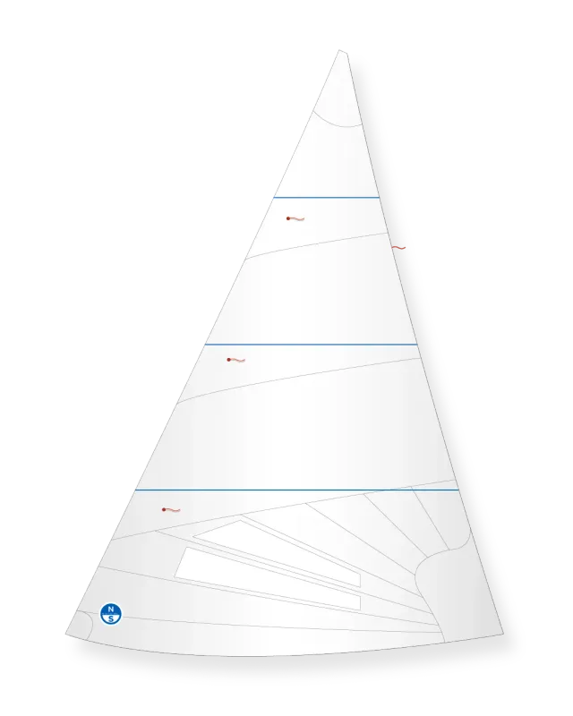 North Sails Osprey J-6B génois Contender radial