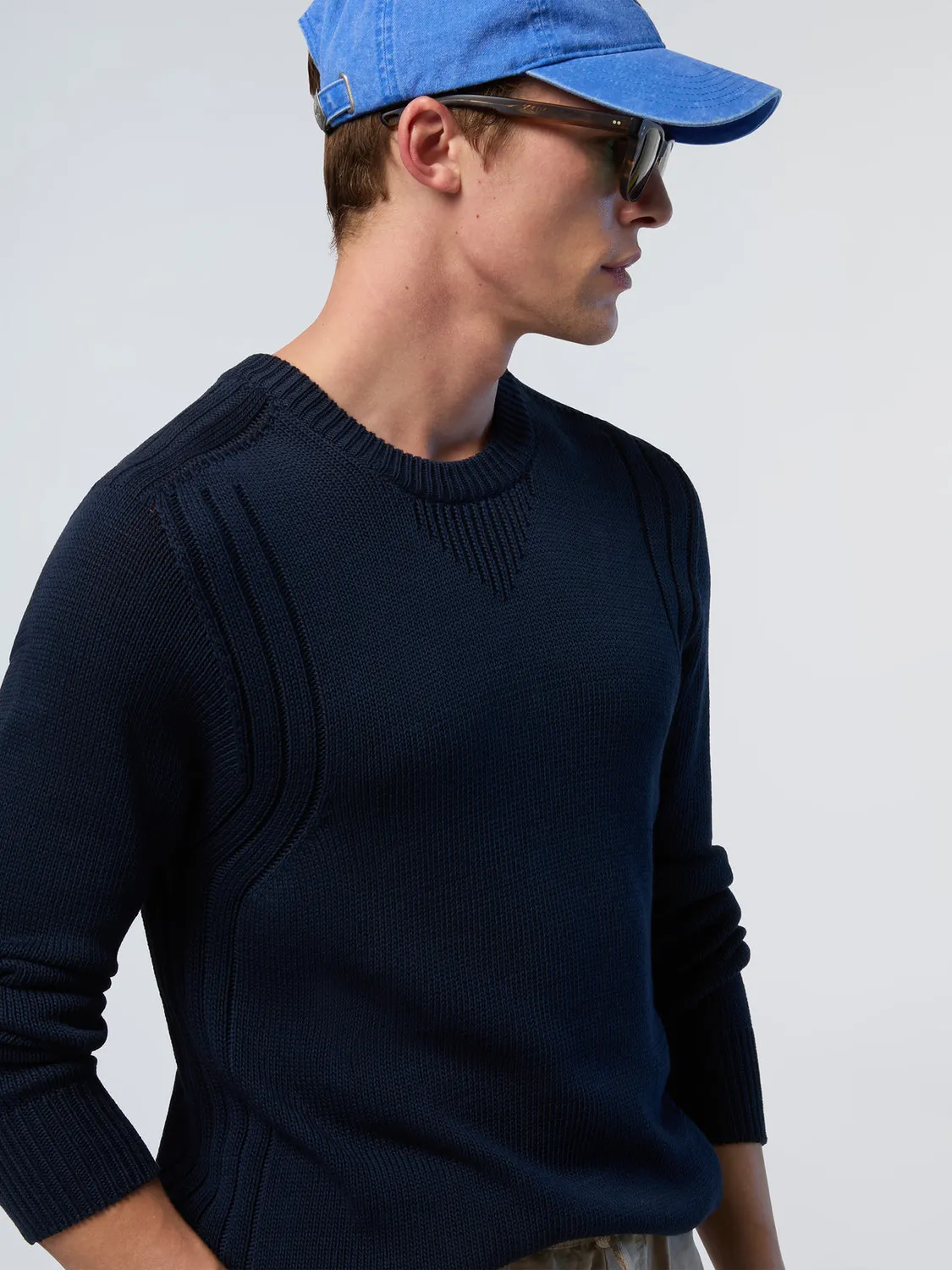 North Sails Fully Fashioned pull col rond coton bio