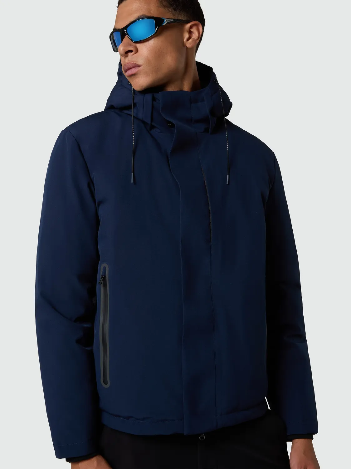 North Sails Voile Blanche Hobart 2.0 veste bleu marine