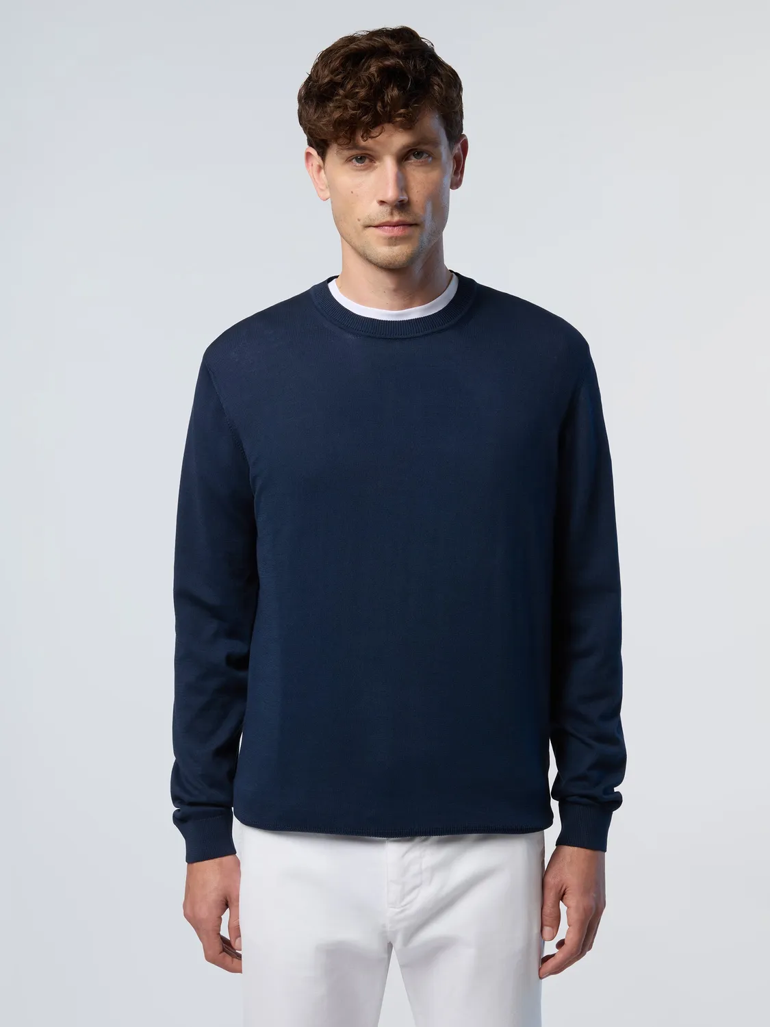 North Sails Logo pull homme vert marine