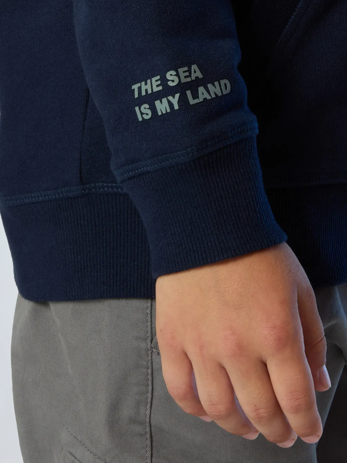 North Sails Newport hoodie coton bio imprimé