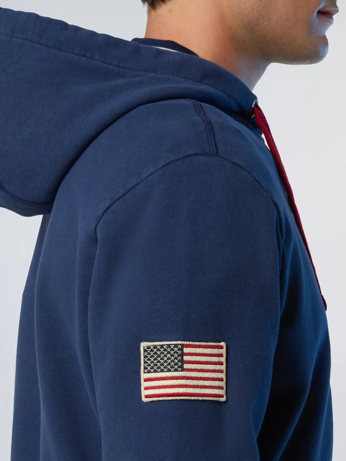 North Sails Archival hoodie zippé coton bio
