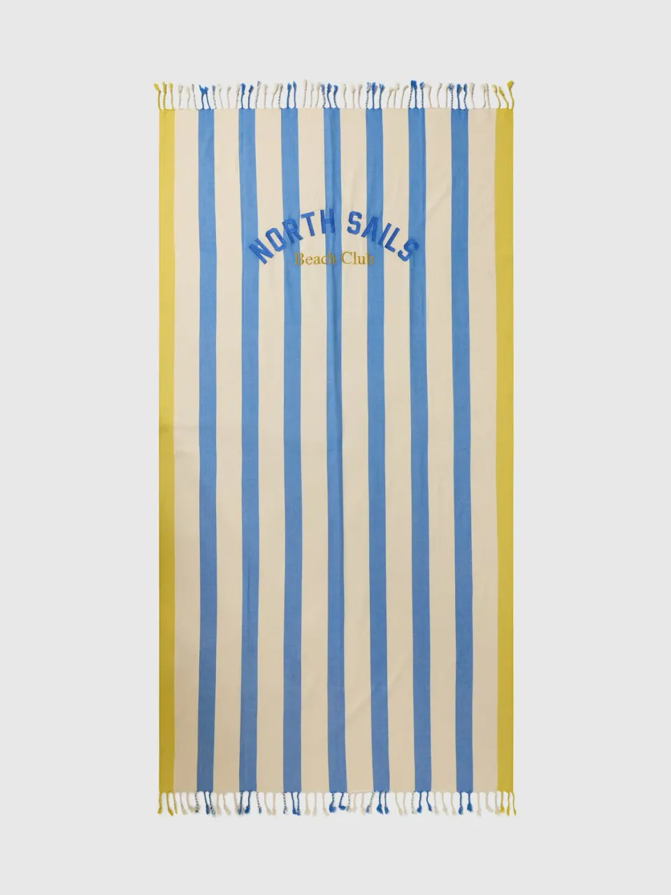North Sails Beach Club serviette plage rayée bleue