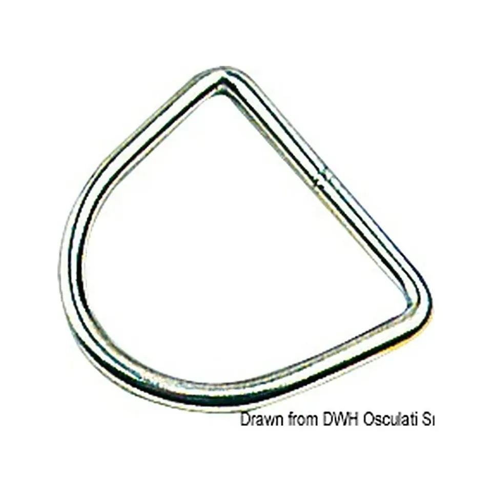 easysea anneau en D inox 8x50 mm lot 10