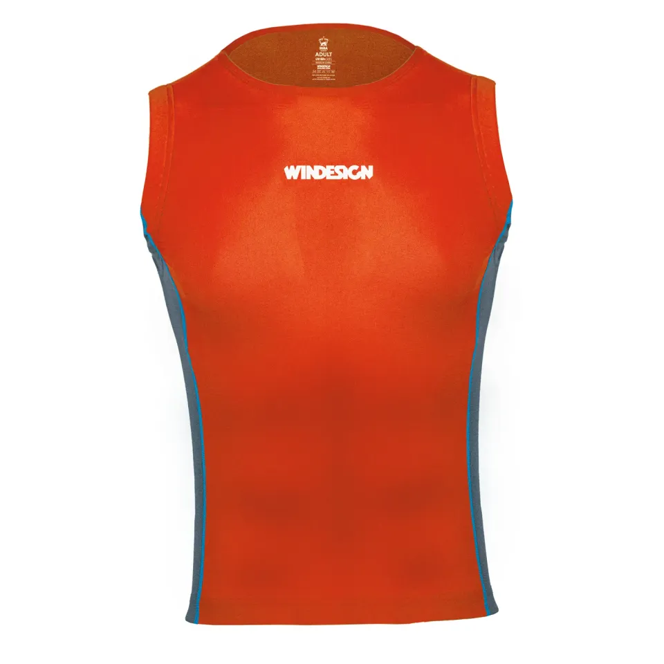 Windesign EX2532O débardeur rash orange fluo adulte