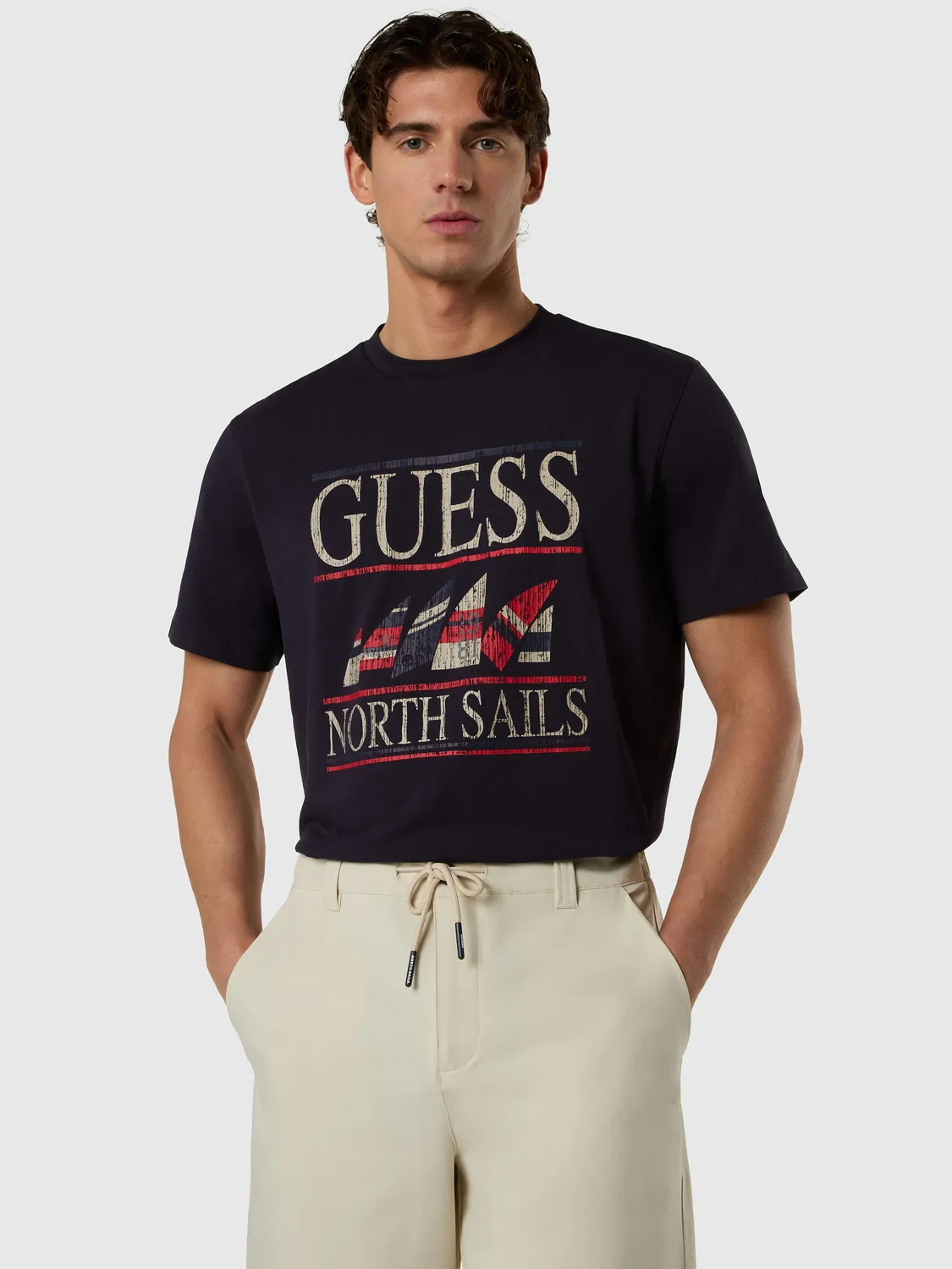 North Sails x Guess Regatta t-shirt homme bleu marine