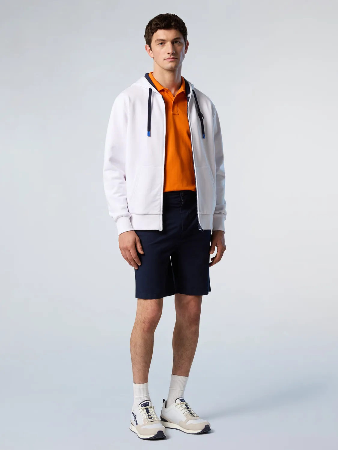North Sails Sweat zippé capuche patch logo