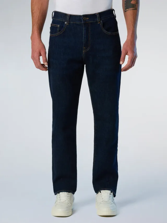 North Sails jean rayé denim recyclé taille mi-haute