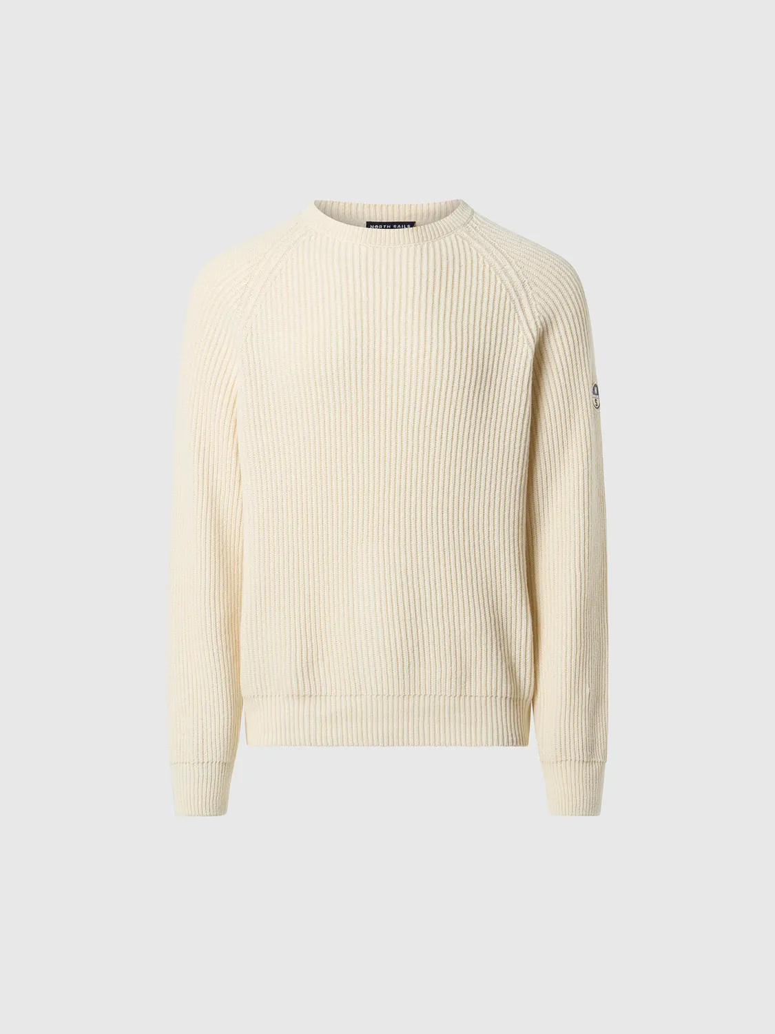 North Sails Fisherman Pull marin col rond laine recyclée