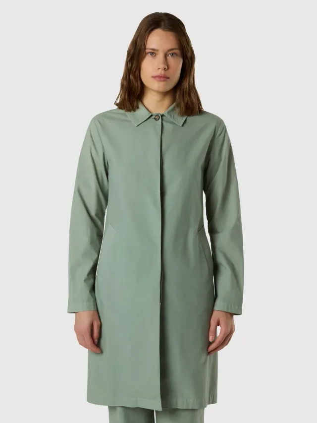 North Sails Peachskin trench mi-long coton bio