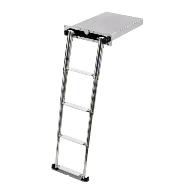 Douglas Marine échelle télescopique 4 marches escamotable inox