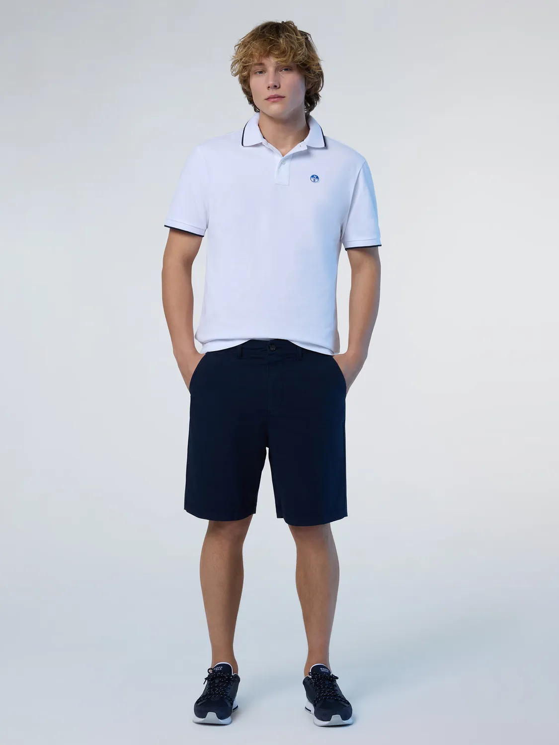 North Sails polo col imprimé coton bio