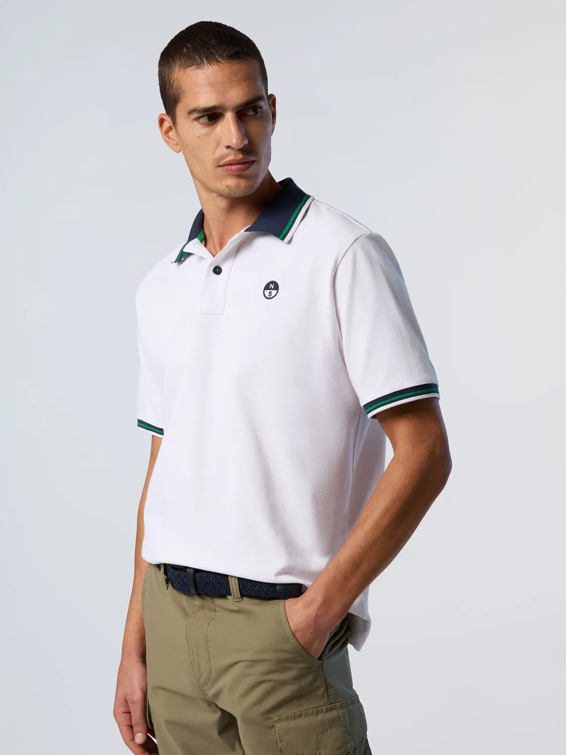 North Sails polo piqué coton bio rayures