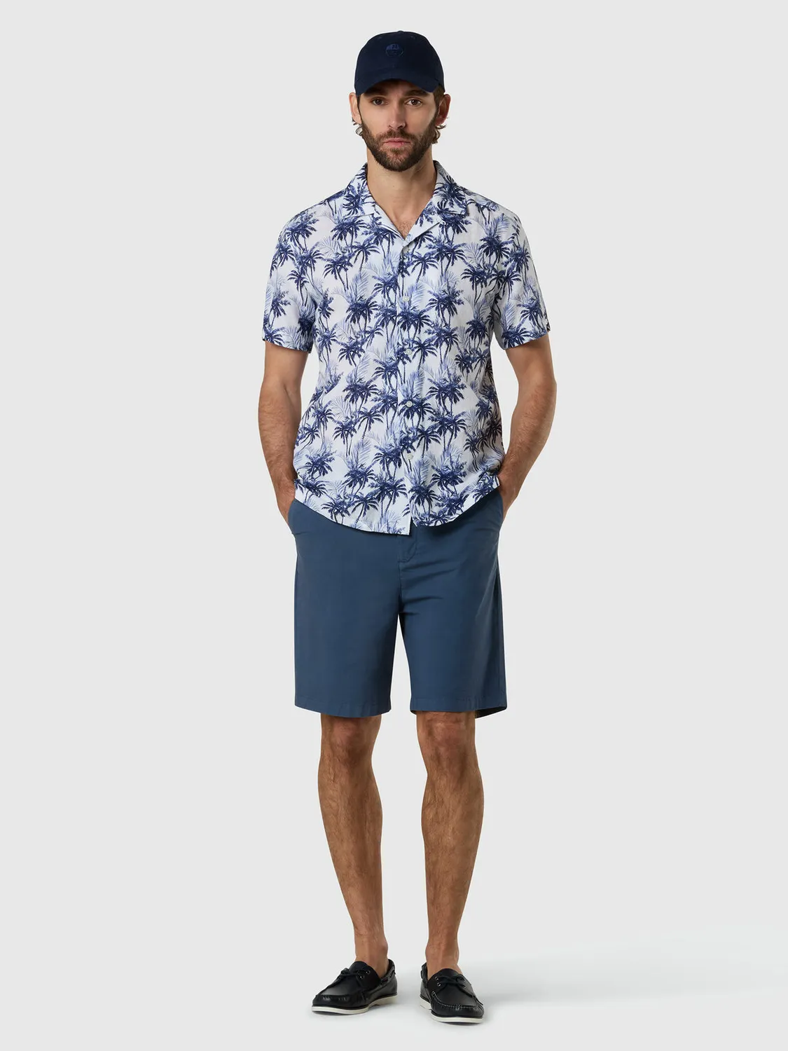 North Sails Hawaiian chemise hawaienne coton lin manches courtes