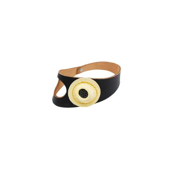 Ino Block paumelle matelotage cuir noir droitier gaucher