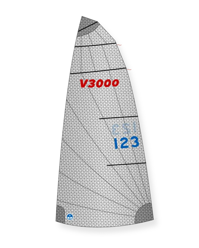 North Sails V-3000 V3M grand-voile laminate radial