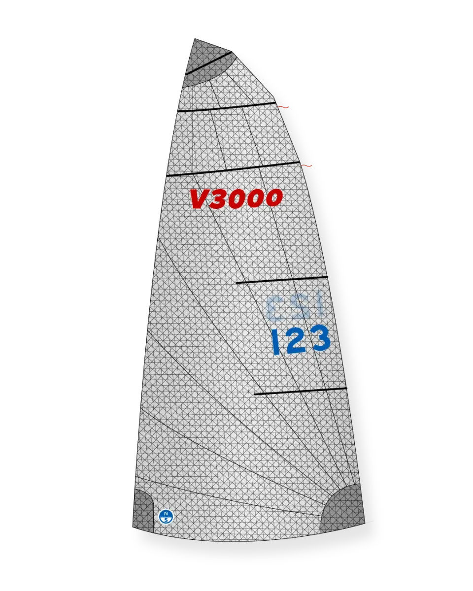 North Sails V-3000 V3M grand-voile laminate radial