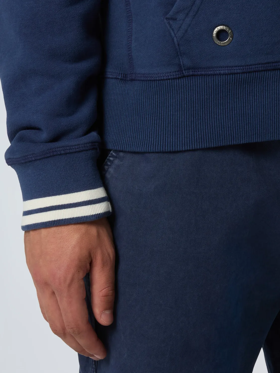 North Sails Archival hoodie zippé coton bio