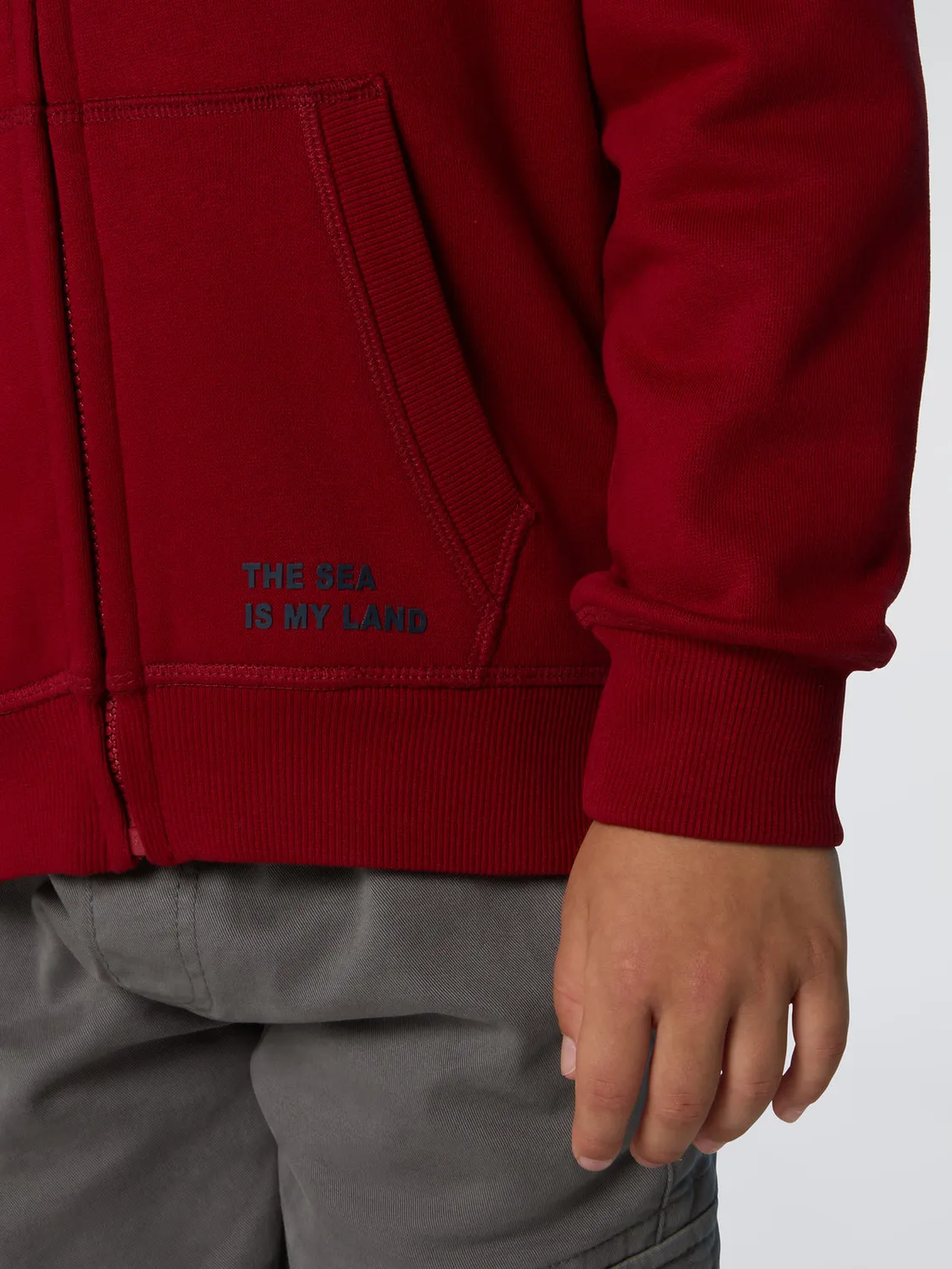 North Sails sweat capuche zippé maxi logo coton bio