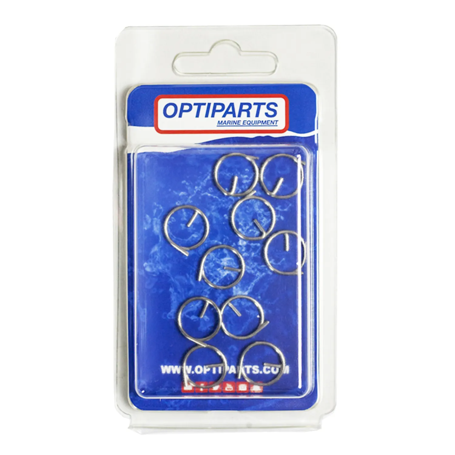 Optiparts EX2732-10 anneaux sécurité inox 1,2x15mm lot 10