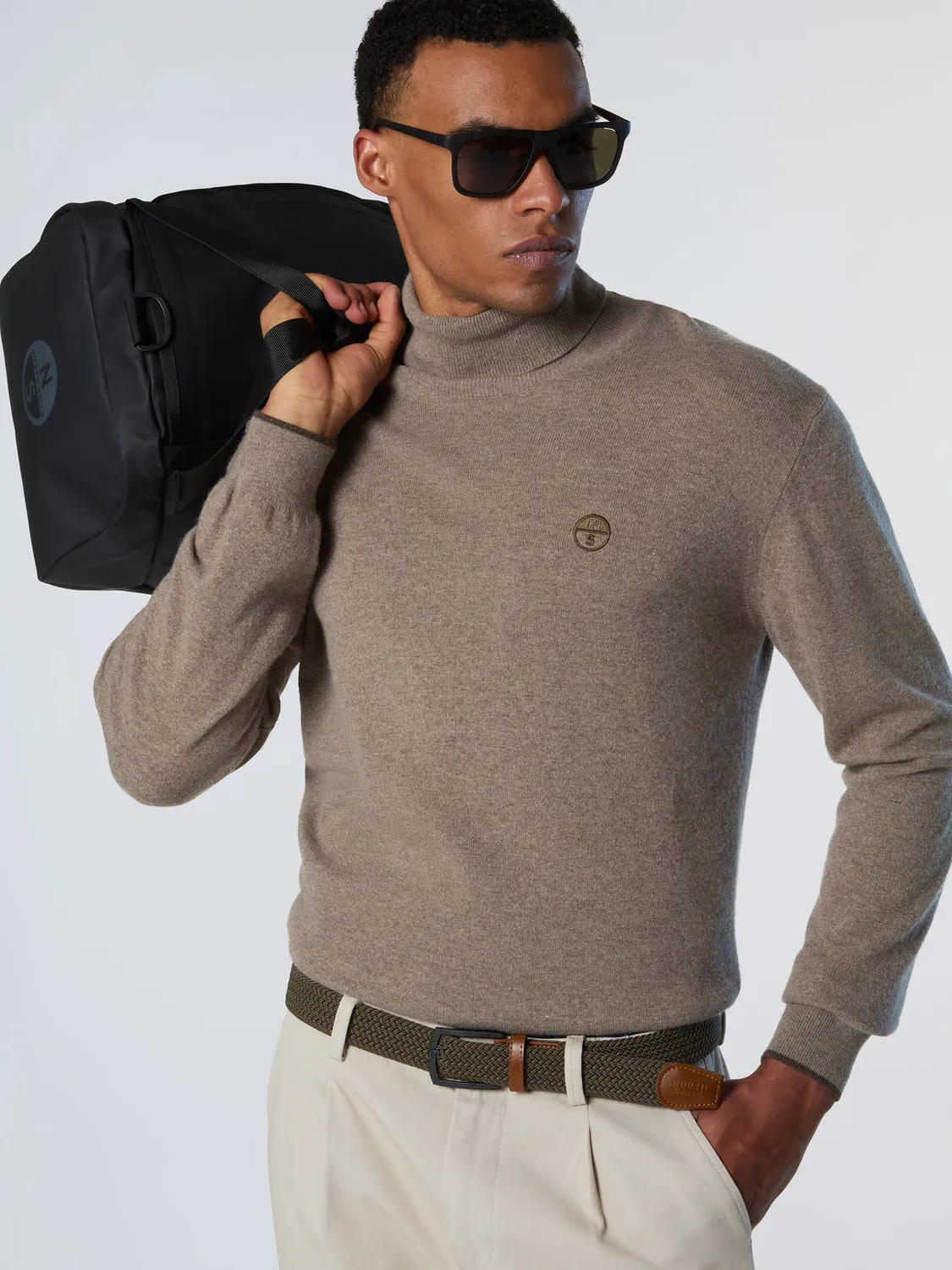 North Sails Turtle-Neck pull col roulé cachemire