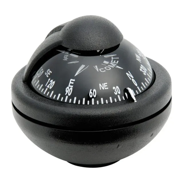 Riviera Comet compas bateau 2" noir avec étrier rose 5°