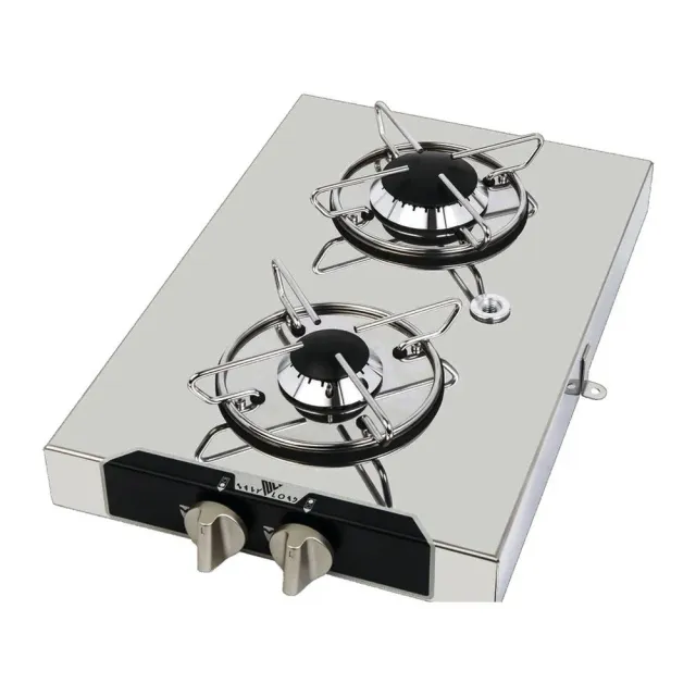 easysea réchaud 2 feux encastrable 290x440 mm gaz