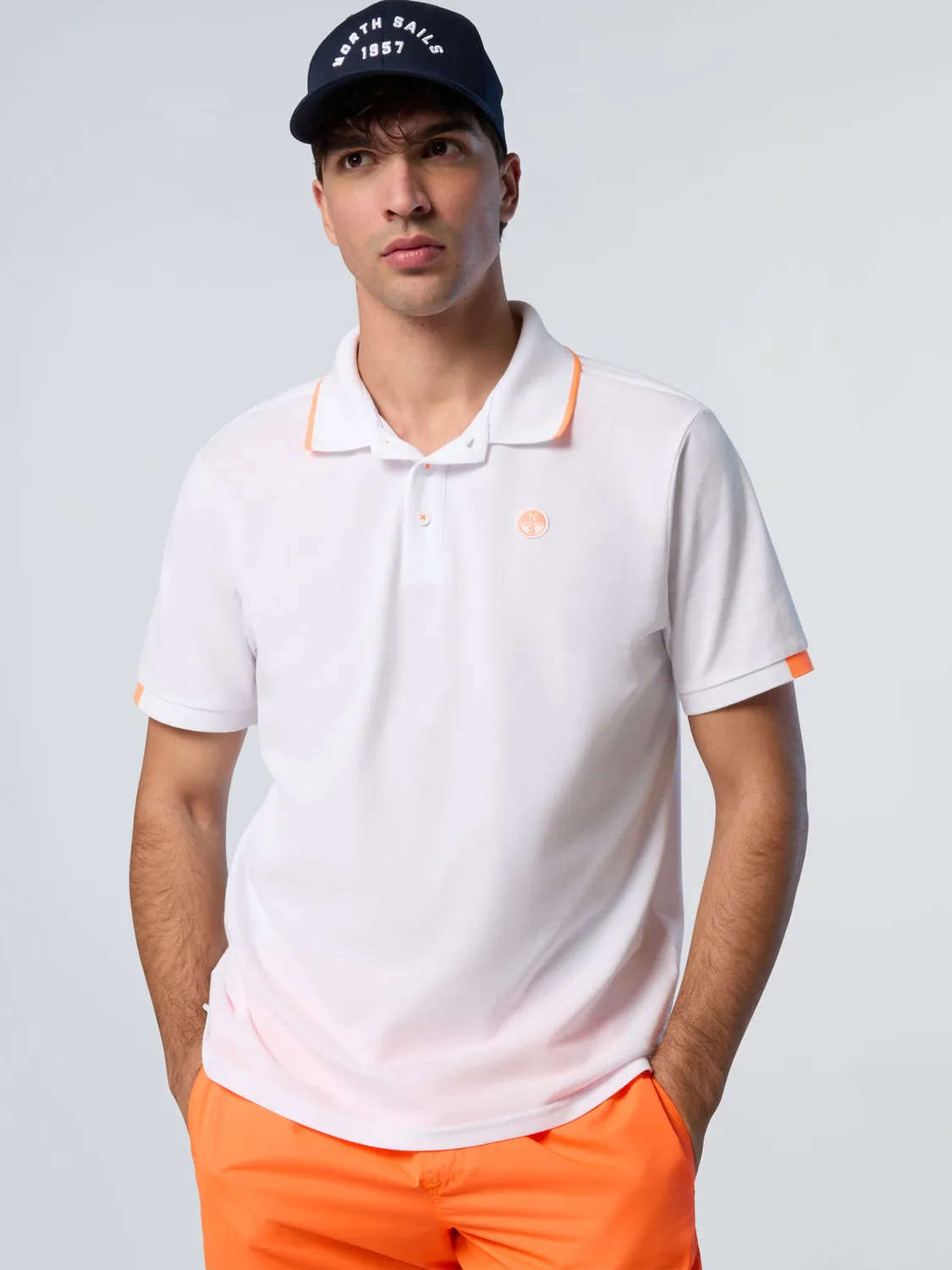 North Sails polo logo neon piqué coton homme
