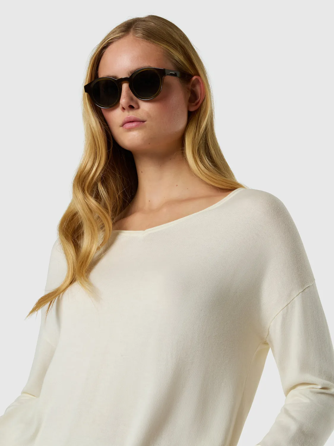 North Sails Light V-neck pull col V coton viscose