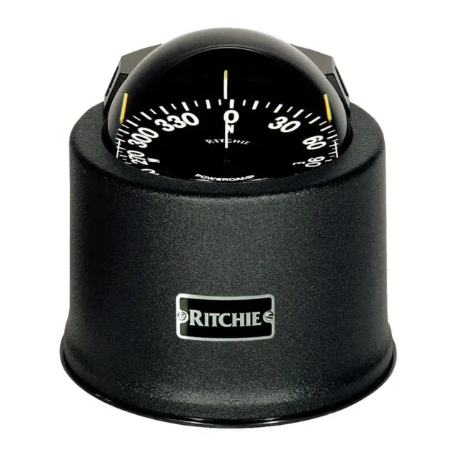 Ritchie Globemaster compas marin 5 pouces noir capot LED