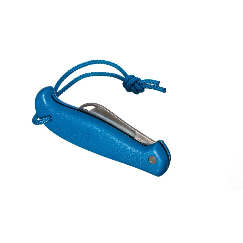 RWO R5150 couteau de marin bleu lame crantée inox
