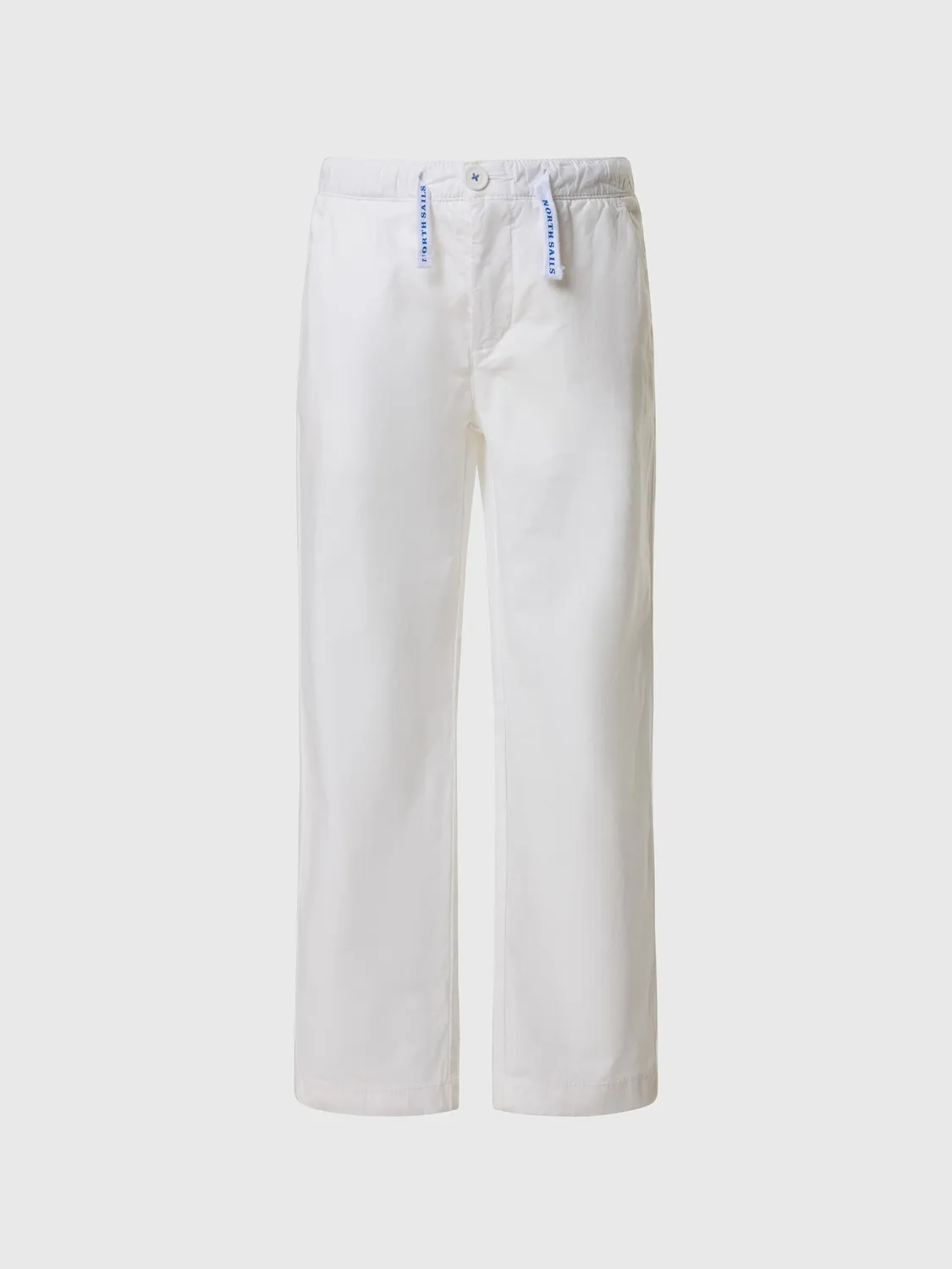 North Sails chino enfant taille élastique blanc